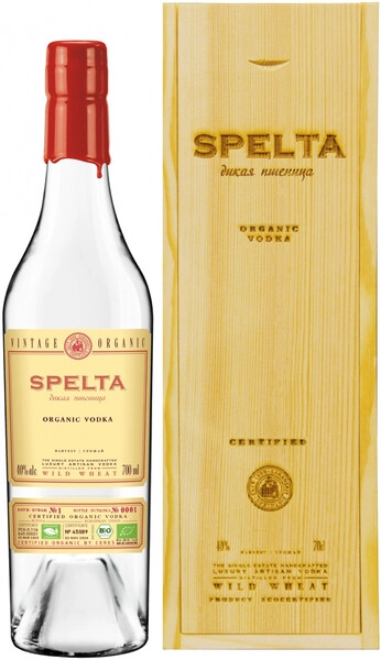 Водка «Spelta», в деревянной коробке, 0.7 л — купить водку