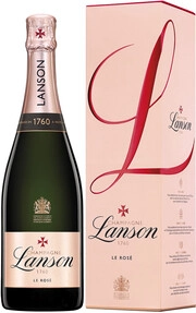 Розовое шампанское Lanson Rose Label Brut Rose, gift box