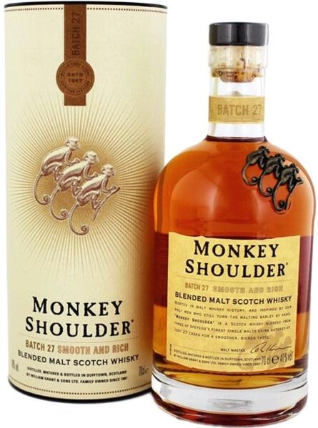 Виски «Monkey Shoulder», в подарочной коробке, 0.7 л — купить