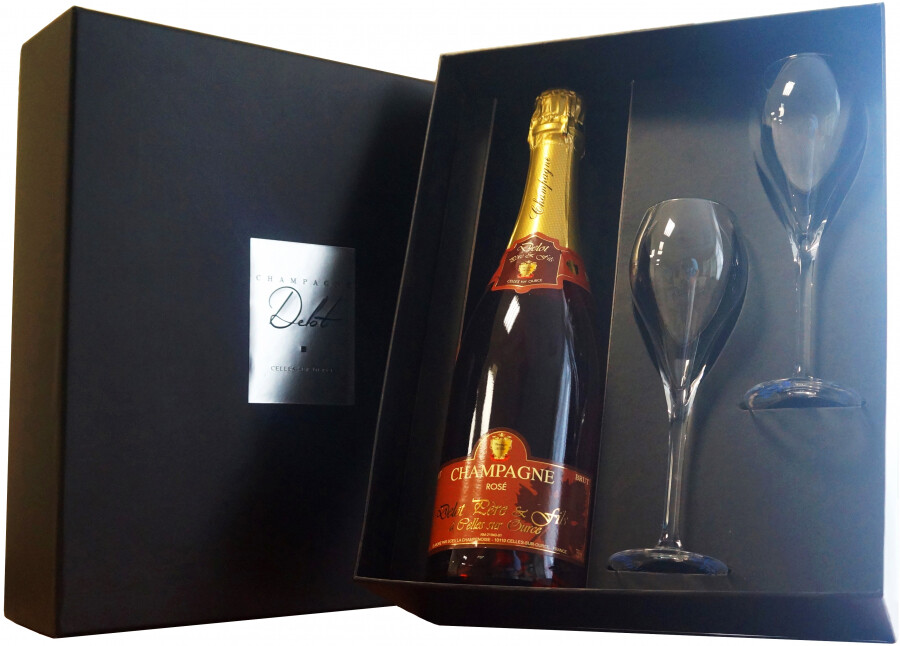 Louis Roederer Brut Premier Champagne Gift Boxed with 2 Glasses