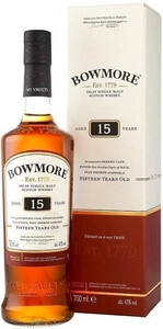 Bowmore 15 Years Old, gift box, 0.7 L