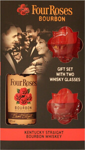 Four Roses, gift box with 2 glasses, 0.7 л