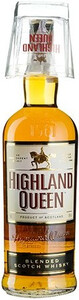 Highland Queen 3 Years Old, with glass, 1 л