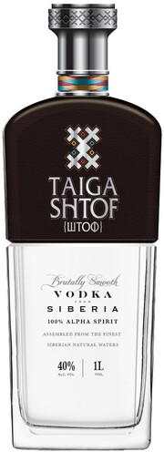 На фото изображение Тайга Штоф, объемом 1 литр (Taiga Shtof 1 L)