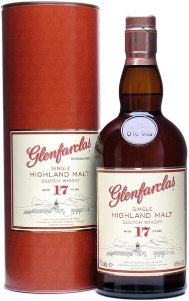 ウイスキー GLENFARCLAS 17 Виски «Glenfarclas» 17 Years, в тубе, 0.7 л — купить виски