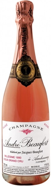 Champagne Andre Beaufort Doux Rose Grand Cru, 1990, 750 ml Andre