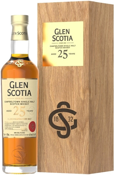 Виски «Glen Scotia» 25 Years Old, в деревянной коробке, 0.7 л