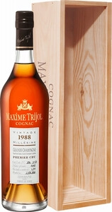 Maxime Trijol Grande Champagne Premier Cru AOC, 1988, wooden box, 0.7 л