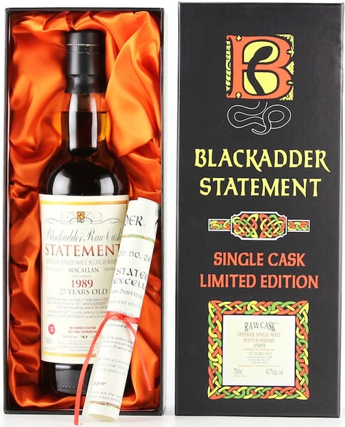 MACALLAN 1989 27年 ブラックアダー ステートメント 700ml Macallan 1989 BA - Ratings and reviews - Whiskybase