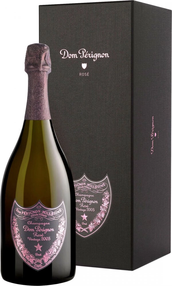 Champagne Dom Perignon, Rose Vintage 2005 Brut, gift box Champagne Dom Perignon, Rose Vintage 2005 Brut, gift box
