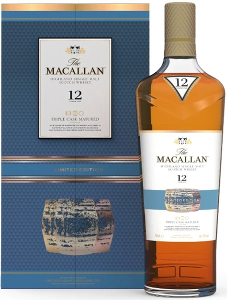 Виски Macallan, «Triple Cask Matured» 12 Years Old, в подарочной