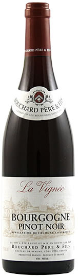 На фото изображение Bouchard Pere et Fils, Bourgogne Pinot Noir AOC La Vignee 2007, 0.75 L (Бушар Пэр э Фис, Бургонь Пино Нуар Ла Винье объемом 0.75 литра)