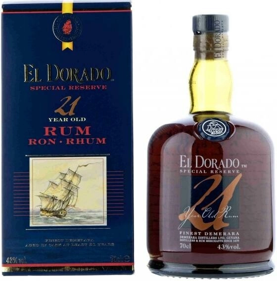 Ром «El Dorado» Special Reserve 21 Years Old, в подарочной коробке