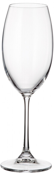 In the photo image Crystalite Bohemia, Milvus White Wine Glass, Set of 6 pcs, 0.3 L