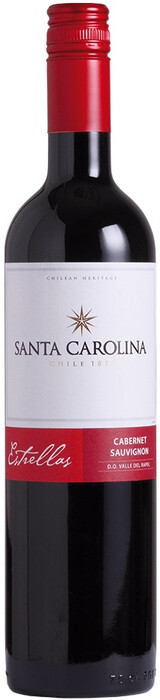 In the photo image Santa Carolina, Estrellas Cabernet Sauvignon, 2017, 0.75 L