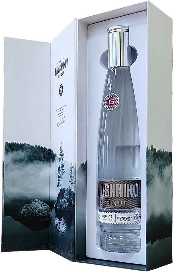 Vodka Kalashnikov Unique, gift box, 700 ml Kalashnikov Unique