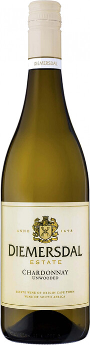 In the photo image Diemersdal, Unwooded Chardonnay, Durbanville, 2018, 0.75 L