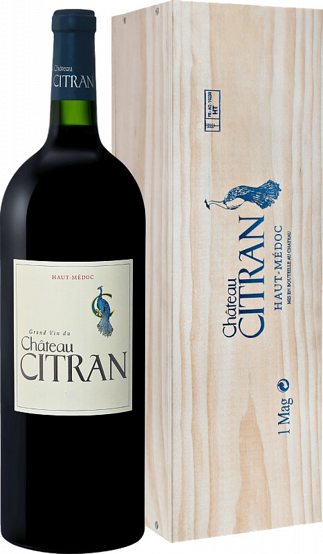 Wine Chateau Citran, Haut-Medoc AOC Cru Bourgeois, 2014, wooden