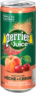 Perrier Peche & Cerise, in can, 250 мл