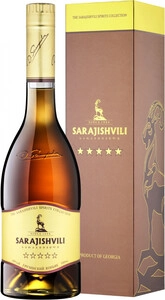 Sarajishvili 5 stars, gift box, 0.5 L