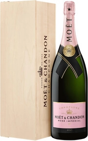 Champagne Moet & Chandon, Brut Imperial Rose, wooden box, 3000 ml