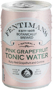 Fentimans Pink Grapefruit Tonic Water, in can, 150 ml