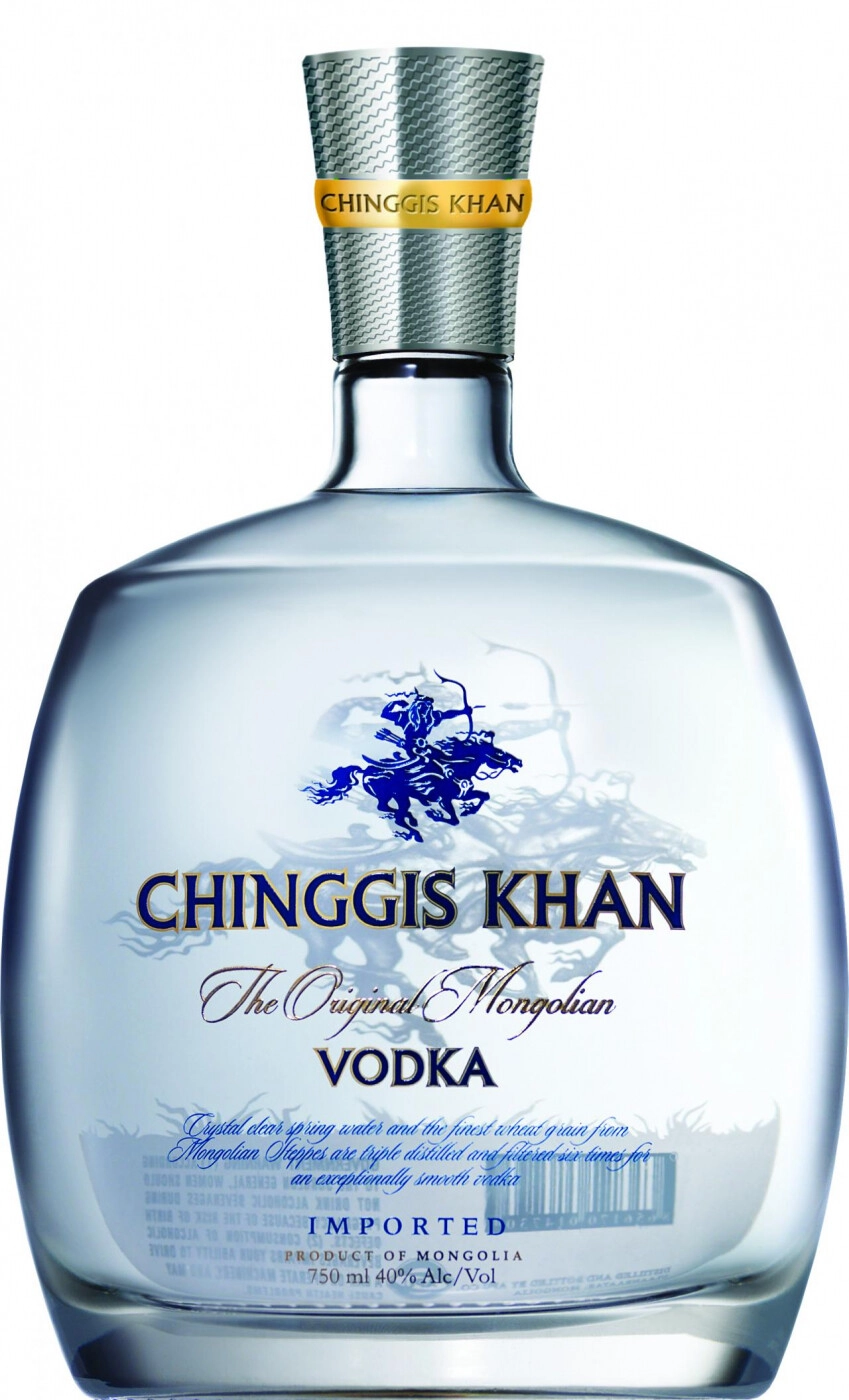 Vodka Chinggis Khan, gift box, 750 ml Chinggis Khan, gift box