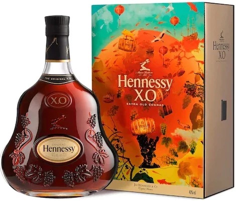 Cognac Hennessy X.O., gift box Chinese New Year, 700 ml Hennessy