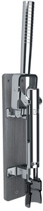 BOJ, Wall-mounted Corkscrew with Grey Wood Backing, Chrome