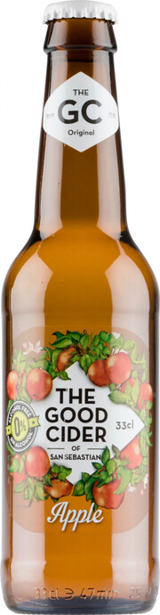 In the photo image The Good Cider Apple Non Alcoholic, 0.33 L