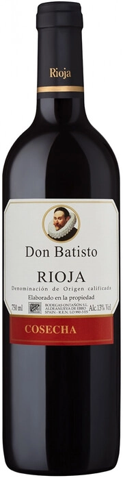 На фото изображение Don Batisto Cosecha, Rioja DOCa, 0.75 L (Дон Батисто Косеча объемом 0.75 литра)