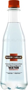 Минеральная вода РуссКвелле газированная, в пластиковой бутылке, 400 мл