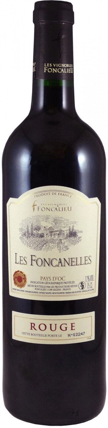 Wine Foncalieu Les Foncanelles Rouge Pays d Oc IGP 2015 750 ml