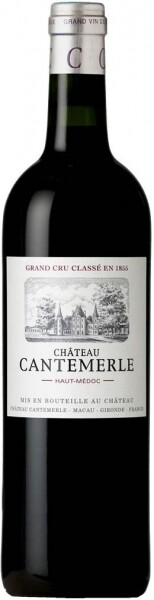 На фото изображение Chateau Cantemerle Haut-Medoc AOC 5-me Grand Cru 1996, 0.75 L (Шато Кантмерль (О-Медок) 5-й Гран Крю 1996 объемом 0.75 литра)