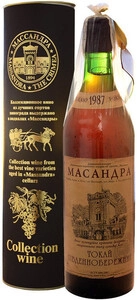 Массандра, Коллекционное вино Токай Южнобережный, 1987, в тубе, 0.7 л