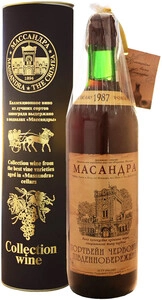 Массандра, Коллекционное вино Портвейн красный Южнобережный, 1987, в тубе, 0.7 л