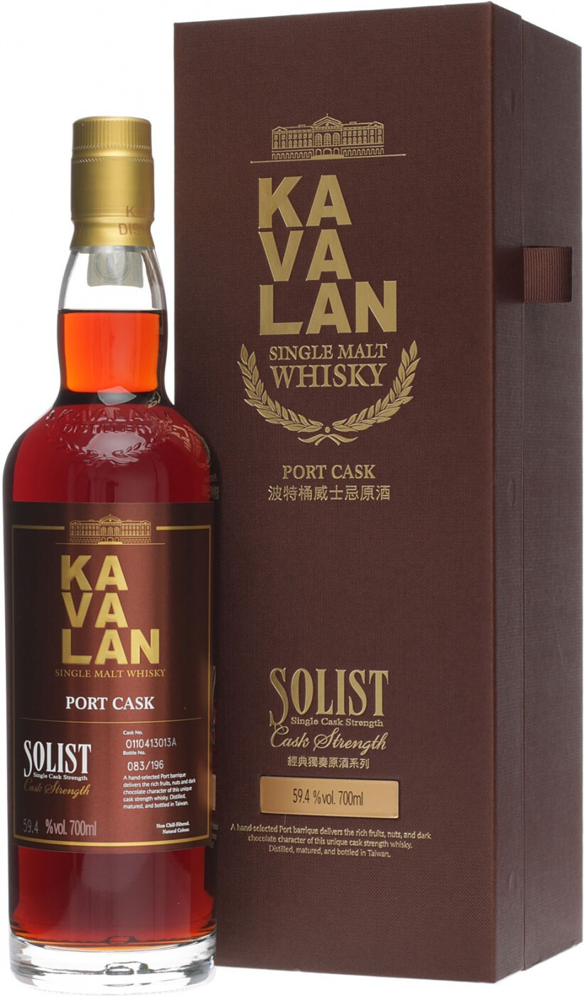 Whisky Kavalan, Solist Port Cask (59,4%), gift box, 700 ml Kavalan