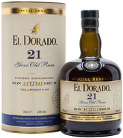 El Dorado Special Reserve 21 Years Old, in tube, 0.7 л