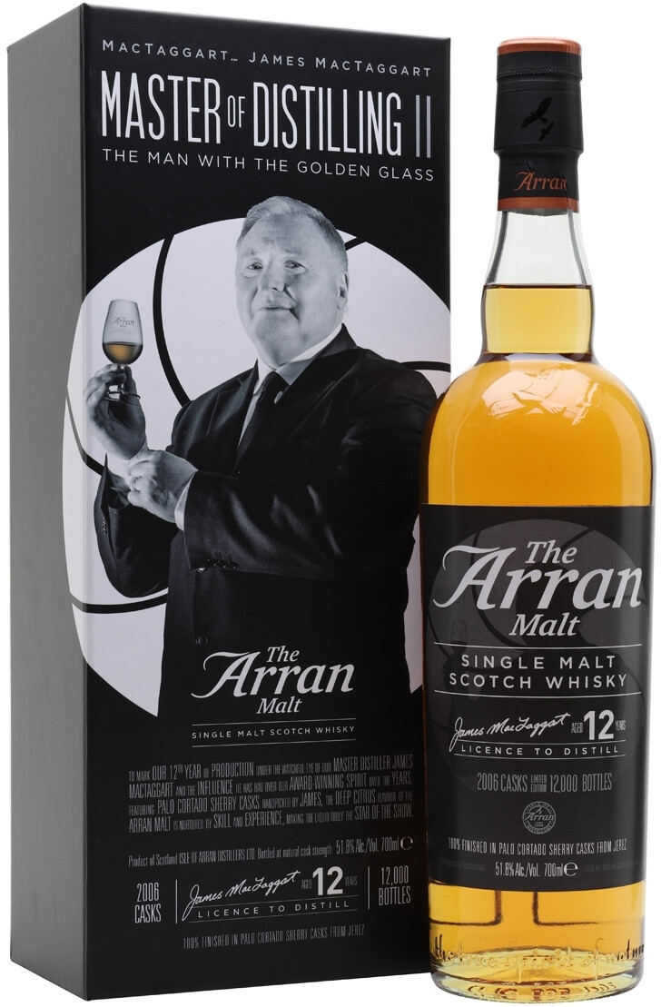 Whisky Arran, James MacTaggart 12th Anniversary Edition, gift box