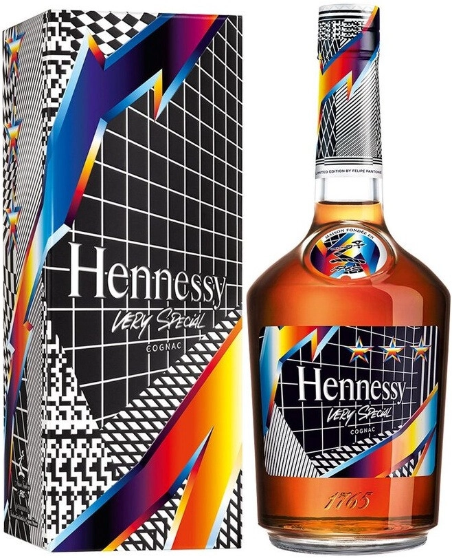 Cognac Hennessy V.S., Limited Edition by Felipe Pantone, gift box