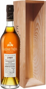 Maxime Trijol Grande Champagne Premier Cru AOC, 1989, wooden box, 0.7 л
