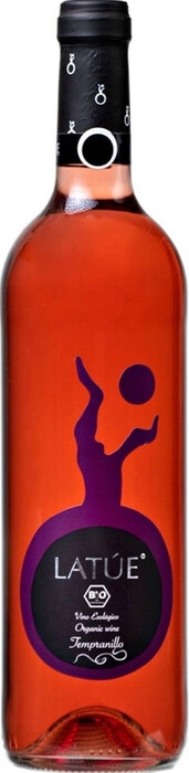 На фото изображение Latue Tempranillo Rosado, 2017, 0.75 L (Латуэ Темпранильо Розовое, 2017 объемом 0.75 литра)