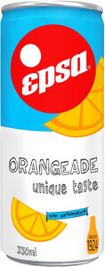 Epsa Orangeade Non Carbonated, in can, 0.33 L