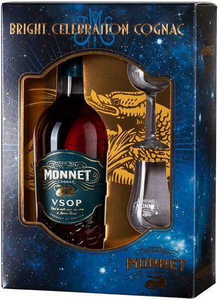 Винный набор «Monnet» VSOP, gift set with 2 glasses — купить