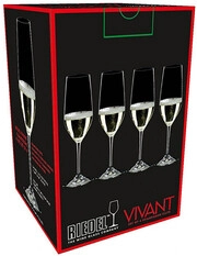 Riedel, Vivant Champagne Flute, Set of 4 pcs, 290 ml
