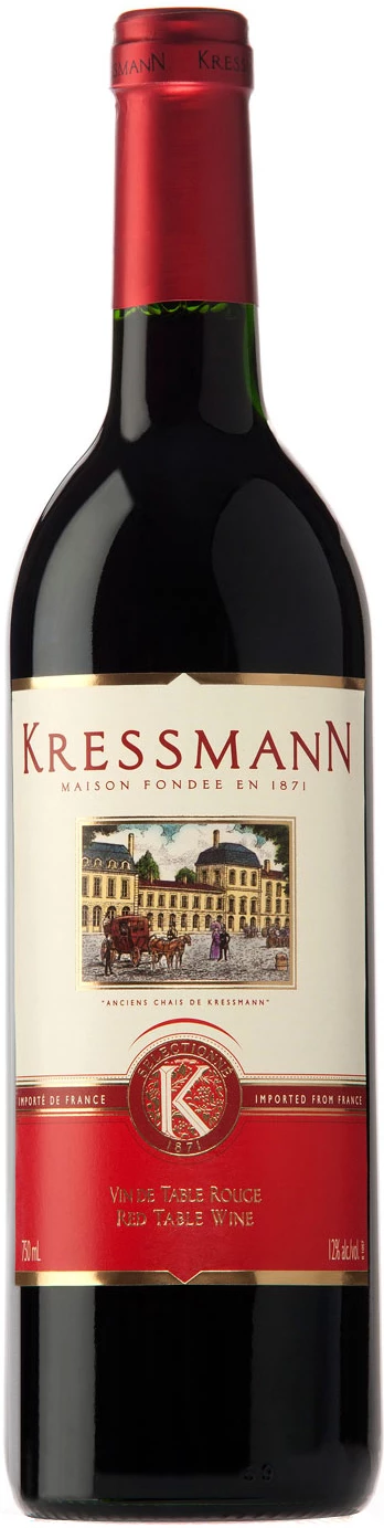 Wine Kressmann, Vin de Table Rouge, 750 ml Kressmann, Vin de Table 