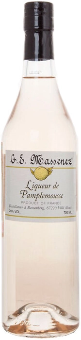 На фото изображение Massenez, Liqueur de Pamplemousse, 0.7 L (Массенез, Грейпфрут объемом 0.7 литра)