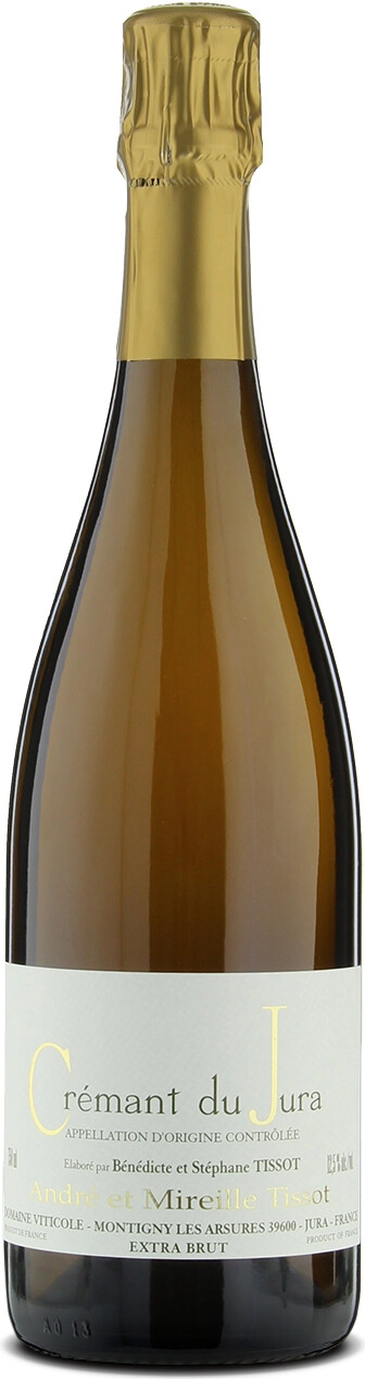 Sparkling wine Andre et Mireille Tissot Cremant du Jura AOC Extra