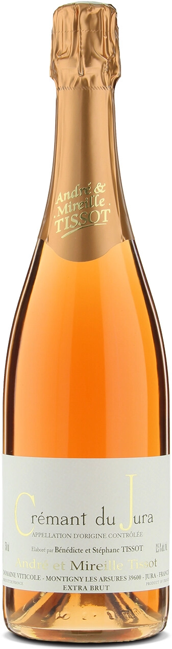 Sparkling wine Andre et Mireille Tissot Cremant du Jura AOC Rose