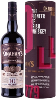 Суреттегі сурет Kinahans Single Malt 10 Years, in tube, 0.7 L